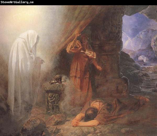 Edward Henry Corbould,RI,RWS Saul and the Witch of Endor (mk46)